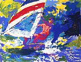 Wind Canvas Paintings - Wind Surfing